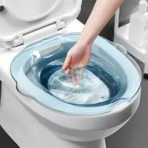 가정용 좌욕기 2.5L 곡선형 눈금자 임산부 치질 산후 셀프 좌욕대야 변기형