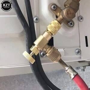 [로로구대] R410A 에어컨 냉매 안전 밸브 1/4 어댑터 피팅 냉동 수리  불화물 R22 냉동 도구