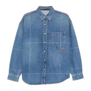 알렉산더왕 그리드 패턴 데님 셔츠 4DC4252847 400C