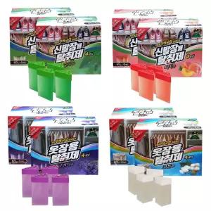 산도깨비 신발장용 옷장용 탈취제 (65g 4개입X2개) 모음전 / 숲속향 피치향 라벤더향 코튼향 방향제