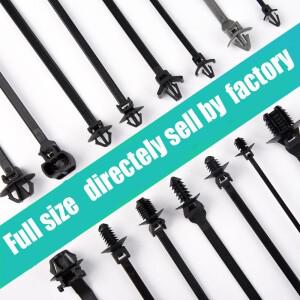 [로로구대]나일론 플라스틱 차량 Motocycle 케이블 타이 자동차 배선 하네스 리테이너 클립 푸시 마운트 자