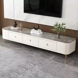 모던 세라믹 템바보드 거실장 수납장 선반 테이블 티브이다이 TV 북유럽 티비장