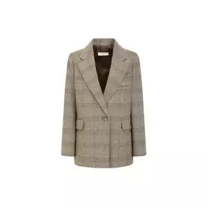 [롯데백화점]제이제이지고트 울 체크 백 버튼 투버튼 재킷 GPAA0JKJ21