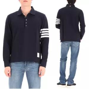 사선완장 MJP137G 07976 415  루프탭 긴팔 폴로 티셔츠 피케 티셔츠 카라 티셔츠