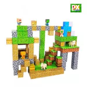 마인크래프트 블록 장난감 자석블럭 어린이 퍼즐 큐브 창의력 교구 피규어 인형