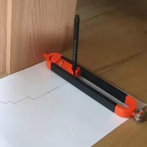 형틀게이지 모양 본뜨기 가이드 스크라이빙 (WFK5ZCV)