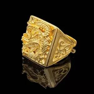 18k 남성 반지 승천 패션링 용의 반지 (WFK78HD)