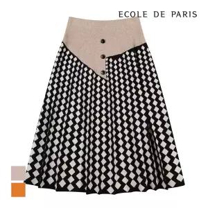 [에꼴드파리] 다이아패턴 니트 스커트_ZB2YKSB062Z