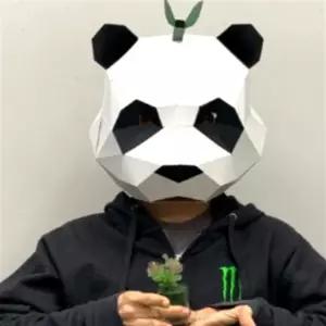 입체 동물 가면 어린이 만들기 파티용 팬더 종이 가면 할로윈 세트 어린이집 교실 수업 초등 돌봄 활동 공