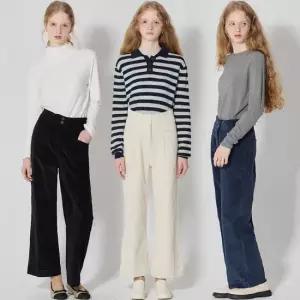 2SET [GS단독][르오트] 릴렉스 스트레이트핏 코듀로이 팬츠 2종세트