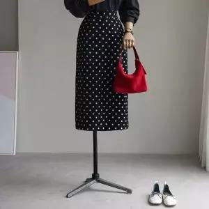 (안나앤플러스) 알리 도트 스커트[스커트DZN75] 빅사이즈