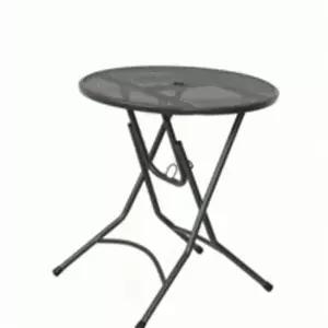 베란다 접이식 테이블 망접이식 바베큐 테라스 야외 원형 테이블 정원 식탁 파라솔 아웃도어 휴대용 피크닉