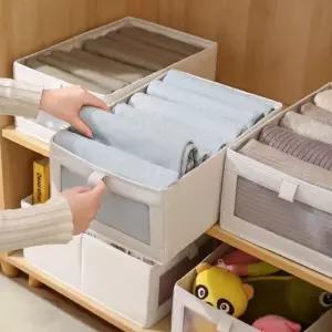 의류 정리함 박스 옷장 정돈 보관함 2개세트 (WFK80WH)