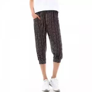 여자 아이스 쿨바지 여름 배기형 블랙라인 (WFK87KW)