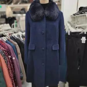 [크로커다일레이디] DP01 솔리드알파카코트 폭스탈부착스탠카라싱글코트 CLDWCT109 (S26804225)