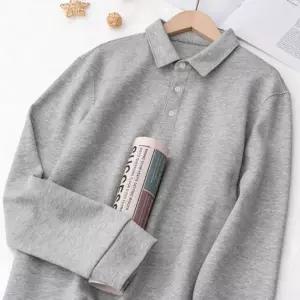 남성티셔츠 도톰한 면 긴팔티 데일리 카라 코튼