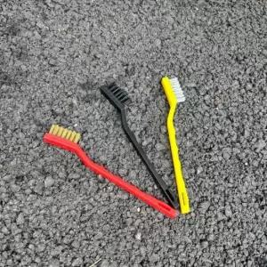 스텐 청소 브러쉬 3종 세트 강철솔 용접 주방 불판 기계 철판 먼지 녹제거