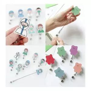 다용도 홀더 명찰 끈 릴 사원증 열쇠고리 간호화 릴홀더 플라스타걸이 간호사 사원증목줄