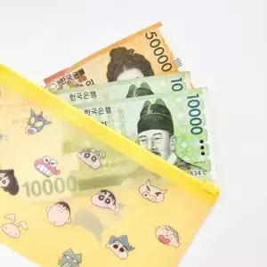 짱구 다용도 파우치 크레용신짱 돈보관 볼펜파우치 다이어리속지 신짱파우치