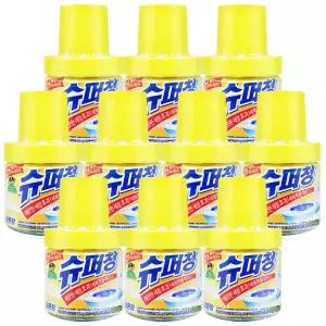 산도깨비 슈퍼청 화장실 변기세정제 병타입 레몬향 180g x 10개