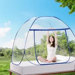 모기 침대 텐트 원터치 휴대용 소형 슈퍼싱글모기장 야외모기장텐트 방충망 캠핑모기장