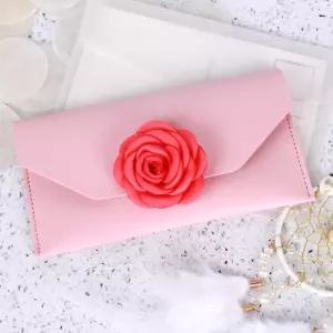 플라워 포인트 뱃지 꽃 코사지 카멜리아 코랄핑크 6cm