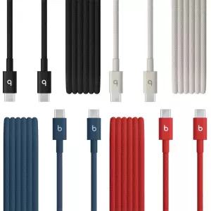 Beats USB-C-USB-C 우븐 케이블 1.5m 우븐 케이블 (볼트 블랙/ 러시 스톤/ 니트로 네이비/ 래피드 레드)