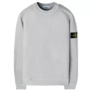 [스톤아일랜드][명품] 스톤 아일랜드 24FW 스톤 원포켓 워싱 맨투맨 라이트그레이