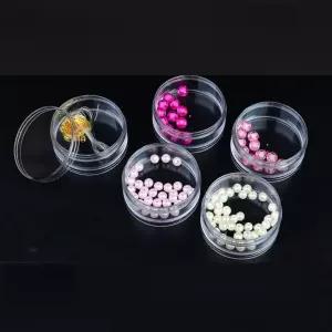 화장품케이스 로션통 크림 보관 투명 원형 대형 5단