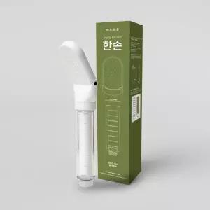 백지생활 한손 샤워기 헤드 필터 샤워 교체 절수형 절수 수압상승 조절 아기 온오프 욕실