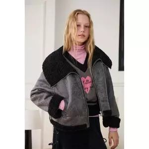 [에고이스트]ER4OMZ01빅카라페이크무스탕자켓(ER4OMZ51)_DJ