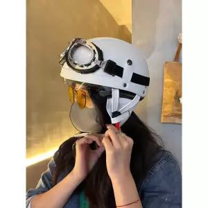 포르르 쇼티헬멧 소두핏 여자 바이크 오픈페이스