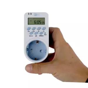 타이머 콘센트 무소음 디지털 전원 전기 해솔전기 HC-16D