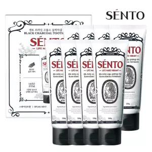 프.라임 블랙차콜 고.불소치약 스피아.민트향 120g 8개