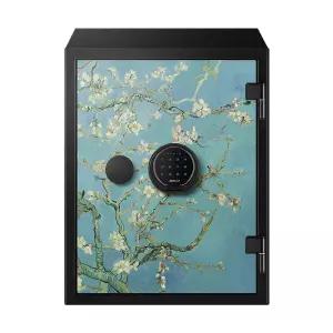 (설치)디프로매트 NEW 580AT 아트디자인 디지털 내화금고 고흐 아몬드나무 가정용 사무용 내화인증 경보기