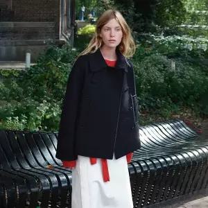 [온앤온] 하이넥 부클 숏코트 NEW5WHA41_23