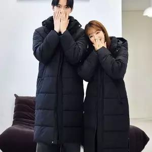 남성 여성 UTU 에어볼 롱패딩 벤치코트 돕바 WP21 블랙