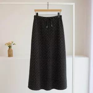 [잇수다] 벨플러 융기모 플라워 스트링 밴딩 롱 스커트