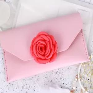 코랄핑크 카멜리아 코사지 6cm 플라워 꽃 장식 조화