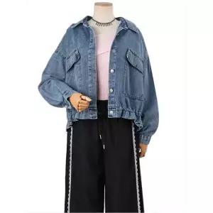 [하프클럽/]빅포켓 스트링 데님 셔츠자켓