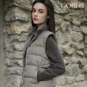 [런칭가 499000원] 고비(GOBI) 캐시미어 리버시블 구스 다운베스트