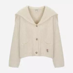 [롯데백화점]써스데이 아일랜드 [여성]세일러 카라 니트 가디건(T258MCD235W)