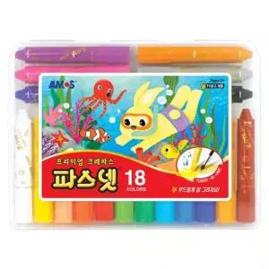 14000크레파스 크레파스 18색 아모스크레파스 파스넷크레파스