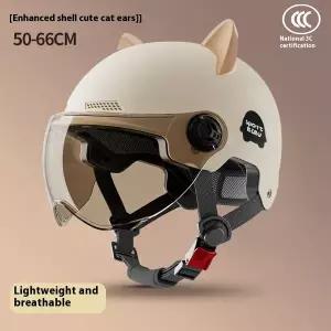 바이크 오토바이 반모헬맷 도트 인증 전기 자동차 헬멧 남여공용공용 여름 햇빛 차단 경량 안전