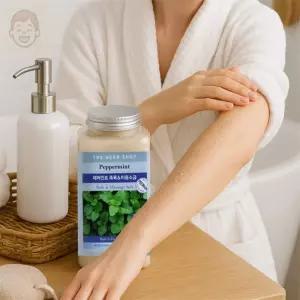 행스토어 더허브샵 미용소금 페퍼민트 900G 각질관리입욕 천연소금입욕