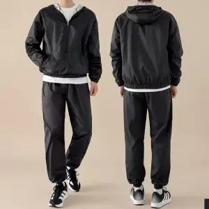 [후드집업/맨투맨] 2타입 사계절 땀복 트레이닝 세트 런닝 헬스 운동복