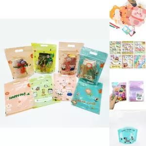 스탠딩 지퍼백 답례품 선물 포장 포장지 구디백 20P/비닐/간식/봉투/교회/간식백/지퍼봉투/귀여운/단체