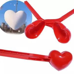 미니 하트 눈뭉치 제조기 눈사람메이커 스노우볼 눈싸움 눈놀이 오리눈사람집게 오리눈집게 크리스마스선