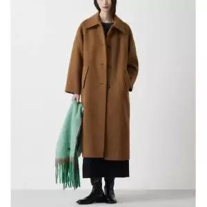 [롯데백화점]쥬크 헤어리 알파카 블렌디드 싱글 롱코트 Z254MSG531