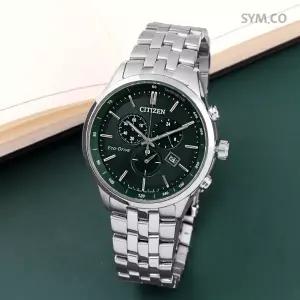 시티즌 AT2149-85X 에코드라이브 크로소 딥그린 크로노그래피 남자 메탈 시계 c